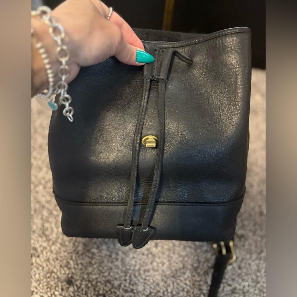 Coach vintage Day Pack in Black glovetanned leather- (USA) - Picture 8 of 16
